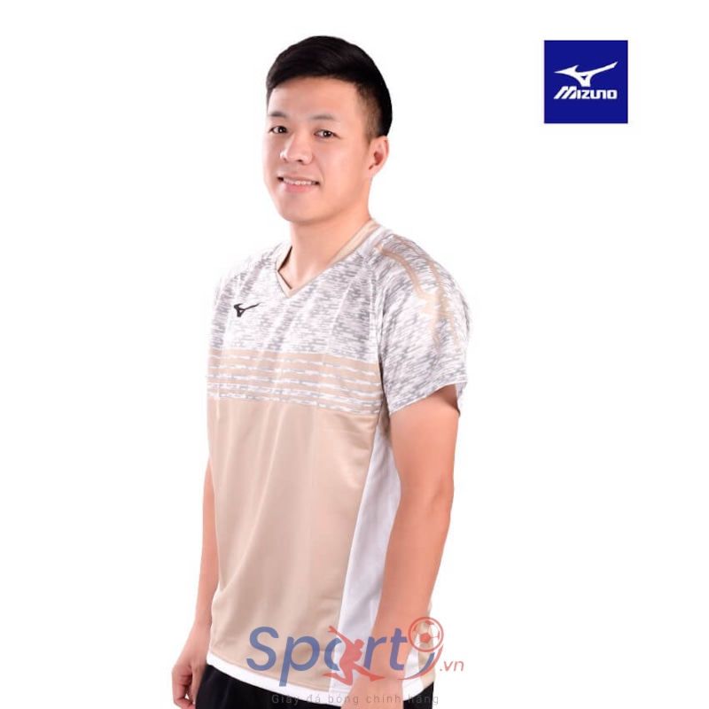 MIZUNO ÁO T-SHIRT CẦU LÔNG MIZUNO TRẮNG